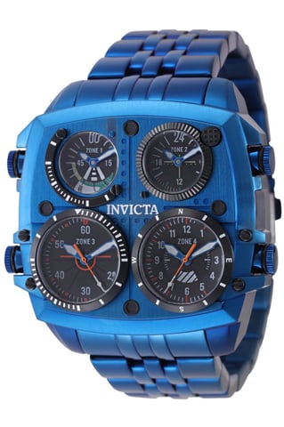 Invicta Aviator - Zulu Time 50655 Men's Watch - Quartz Movement - Stainless Steel with Black Dial - 50 mm
