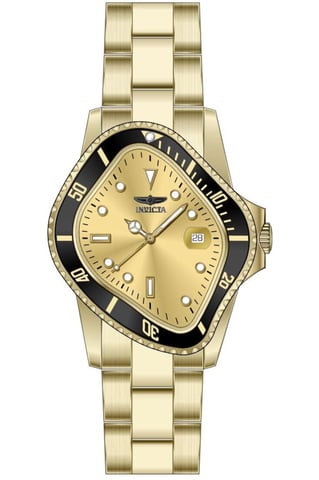 Invicta Artist 51005 Men's Watch - Quartz Movement - Stainless Steel with Gold Dial - 40 mm