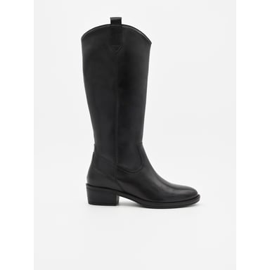 Purapiel Heel Boot Bro7 Black