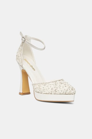 Khloe Glitter Bridal Platform High Heels