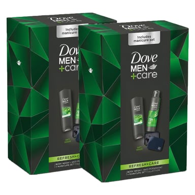 Dove Men+Care Refresh+Care Duo & Manicure Gift Set 2 piece, Pack of 2
