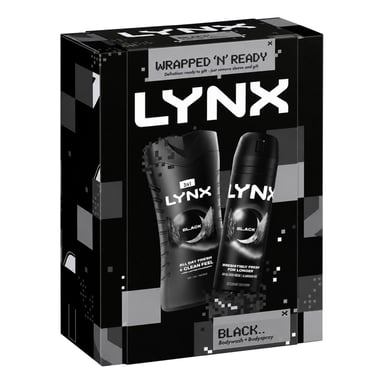 Lynx Black Duo Gift Set 2 piece