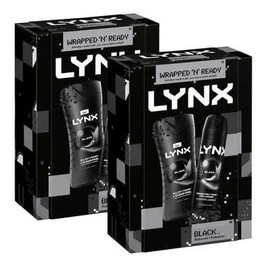 Lynx Black Duo Gift Set 2 piece, Pack of 2