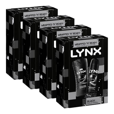 Lynx Black Duo Gift Set 2 piece, Pack of 4