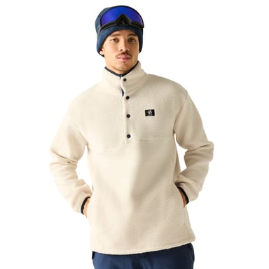 Dare 2B Mens Twin Tip Snap Fleece Top (Almond Milk)