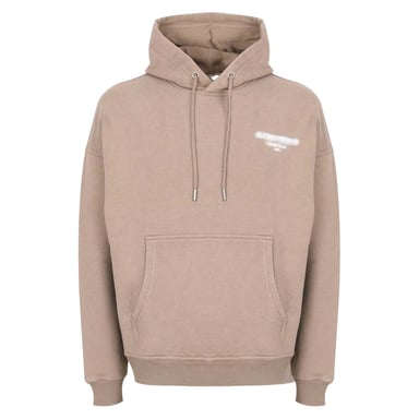 Jack Wills Mens Script Long-Sleeved Hoodie (Fawn)