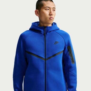 Nike Mens Tech Chevron Full Zip Hoodie (Retro Royal)