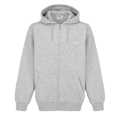 Slazenger Mens Borg Lined Full Zip Hoodie (Grey Marl Marl)