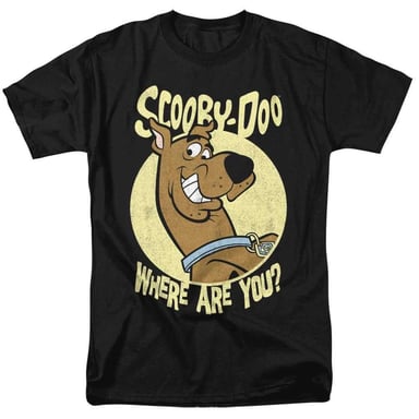 Scooby Doo Unisex Adult Where Are You? T-Shirt (Black)