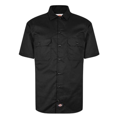 Dickies Mens Relaxed Fit Short-Sleeved Shirt (Black)