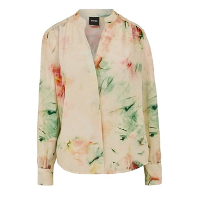 Boss Womens/Ladies Silk Blouse (Multicoloured)