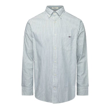 Gant Mens Classic Striped Shirt (Forest Green)