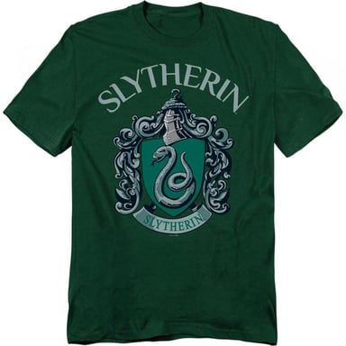 Harry Potter Unisex Adult Slytherin Crest T-Shirt (Hunter Green)