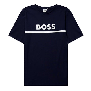Boss Childrens/Kids Logo T-Shirt (Navy)