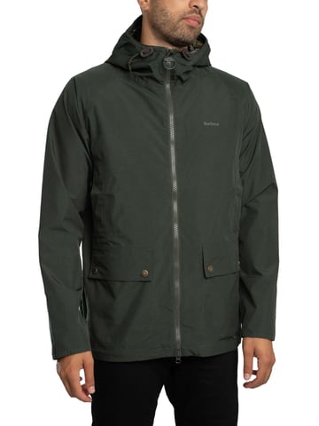 Barbour Hooded Domus Waterproof Jacket, Green