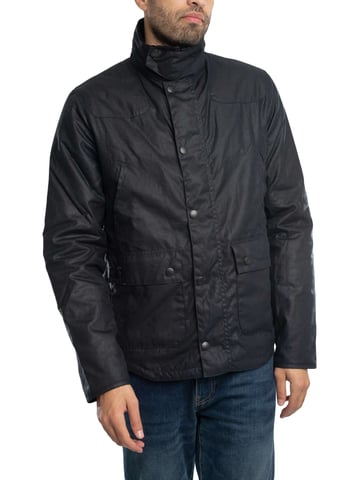 Barbour Reelin Wax Jacket, Blue