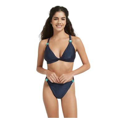 Be You Womens/Ladies Embellished Bikini Bottoms (Navy)