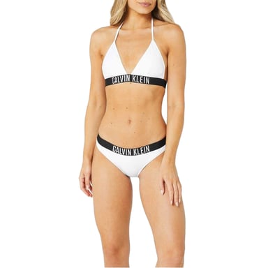 Calvin Klein Womens/Ladies Classic Plain Bikini Bottoms (White)