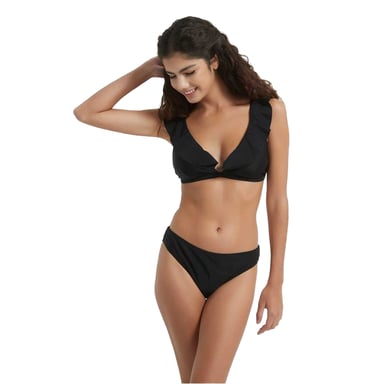 Be You Womens/Ladies Frill Bikini Top (Black)