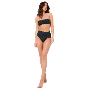 Be You Womens/Ladies Twist Multiway Bikini Top (Black)