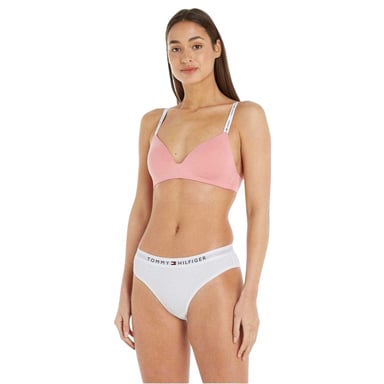 Tommy Hilfiger Womens/Ladies Full Logo Organic Cotton Briefs (White)