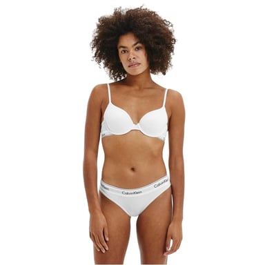 Calvin Klein Womens/Ladies Cotton Blend Lightweight Modern Briefs (White)