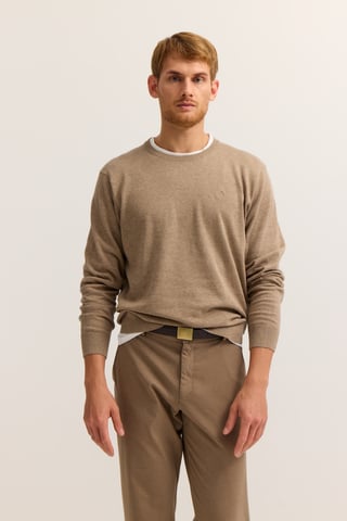 Bugatti Herren Pullover Rundhals  Basic Essential aus reiner Baumwolle