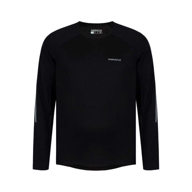 Pinnacle Mens MTB Long-Sleeved Cycling Jersey (Black)
