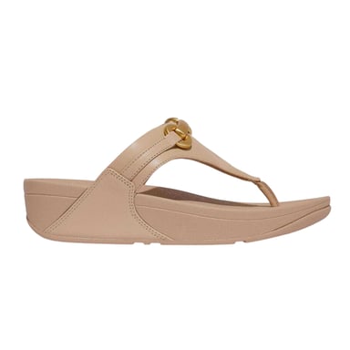FitFlop Womens/Ladies Chunky Leather Snaffle Flatform Sandals (Beige)