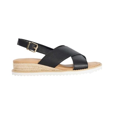 Dune London Womens/Ladies Lemesos Leather Flat Sandals (Black)