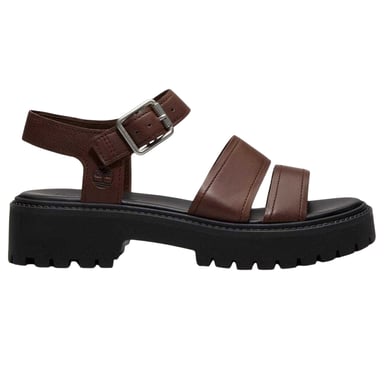 Timberland Womens/Ladies Leather Flat Gladiator Sandals (Brown)