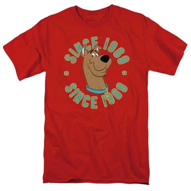 Scooby Doo Unisex Adult Since 1969 T-Shirt (Red)