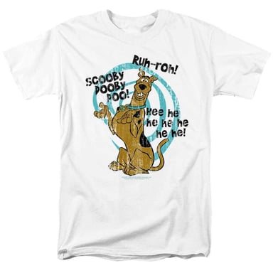 Scooby Doo Unisex Adult Quote T-Shirt (White)