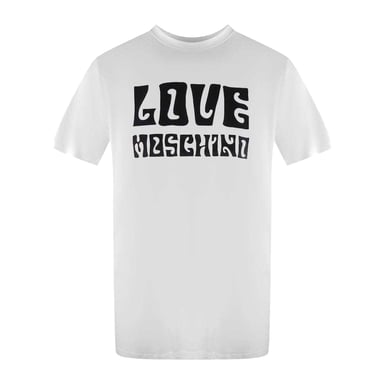 Love Moschino Mens Logo Premium Cotton T-Shirt (White)