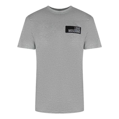Love Moschino Mens Block Logo T-Shirt (Grey)