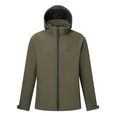 Regatta Mens Denvo Wind Resistant Soft Shell Jacket (Dark Khaki)