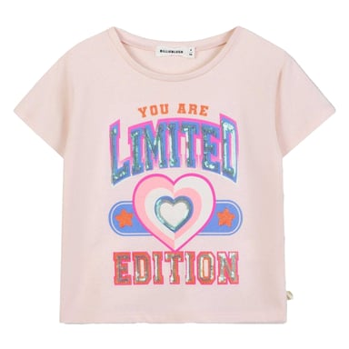 Billieblush Girls Graphic Print Sequins T-Shirt (Pink)