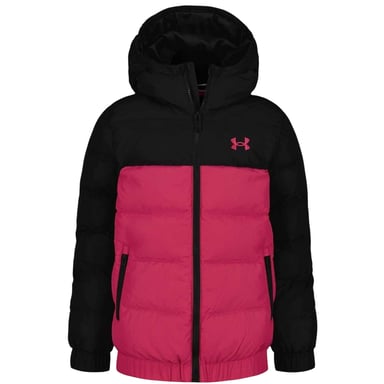 Under Armour Childrens/Kids Colour Block Lightweight Puffer Jacket (Black/Pink)