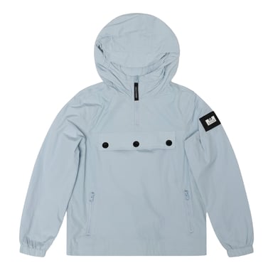 Weekend Offender Boys Hooded Quarter Zip Puffer Jacket (Cloud)