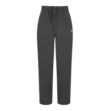 Slazenger Mens Fleece Open Hem Trousers (Charcoal Marl)