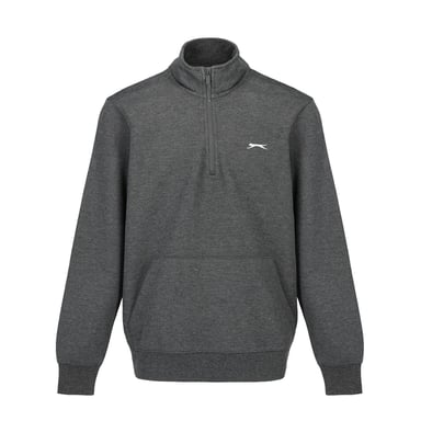 Slazenger Mens Quarter Zip Fleece (Charcoal Marl)