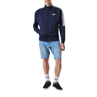 Lonsdale Mens Double Stripe Raglan Track Top (Navy)