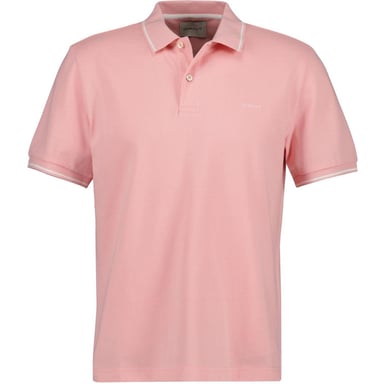 Gant Mens Regular Short-Sleeved Polo Shirt (Bubblegum Pink)