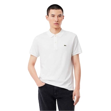 Lacoste Mens Pima Cotton Short-Sleeved Polo Shirt (White)