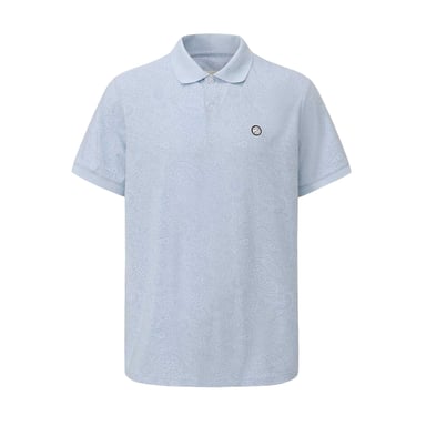 Pretty Green Mens Paisley Polo Shirt (Navy)