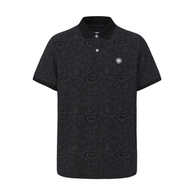 Pretty Green Mens Paisley Polo Shirt (Black)