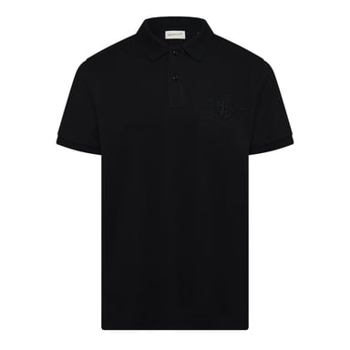 Gant Mens Embroidered Logo Polo Shirt (Black)