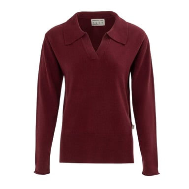 SoulCal Womens/Ladies Acrylic Polo Shirt (Burgundy)
