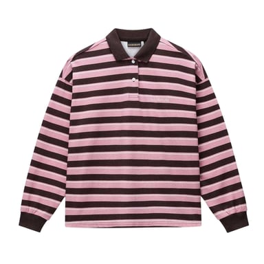 Napapijri Womens/Ladies Lehua Striped Polo Shirt (Brown/Pink)