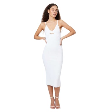 Jack Wills Womens/Ladies Cut Out Spaghetti Strap Midi Dress (Vintage White)